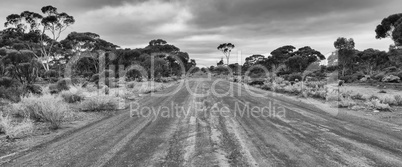 Landstraßen im Outback von Western Australia