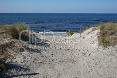 Strandzugang an der Ostsee