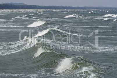 Ostseewellen bei Binz