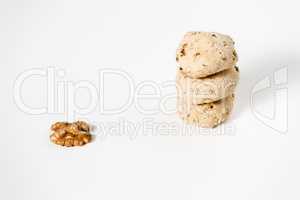 Cavallucci, typical Italian biscuits with walnut