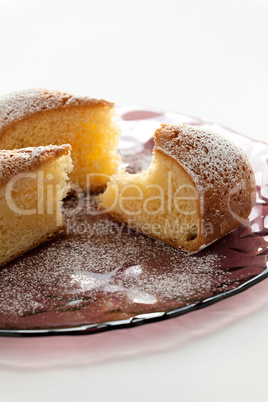 Slices of cake on a plate