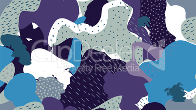 Abstract seamless pattern Blots, dots painted background