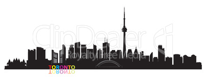 Canada city skyline. Toronto landmarks Travel cityscape view.