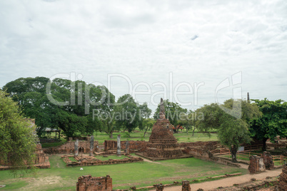 ruins in the temple complex Phra Sri Sanpet in Ayutthaya
