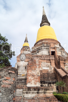 temple complex Watyaichainongkhol in Ayutthaya in thailand