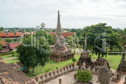 temple complex Watyaichainongkhol in Ayutthaya in thailand