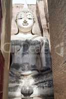 Sukhothai - Wat Sri Chum temple - buddha in chamber