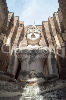 Sukhothai - Wat Sri Chum temple - buddha in chamber