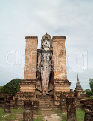 ruins in the historical park in sukhothai