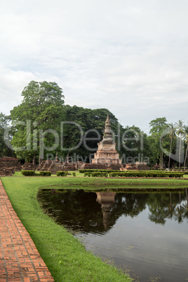 ruins in the historical park in sukhothai