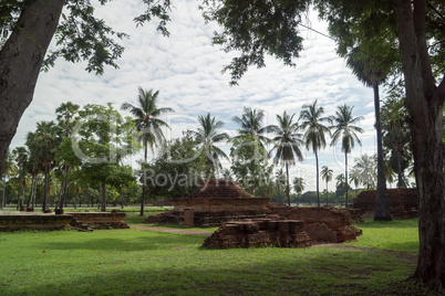 ruins in the historical park in sukhothai