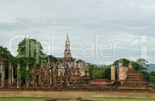 ruins in the historical park in sukhothai