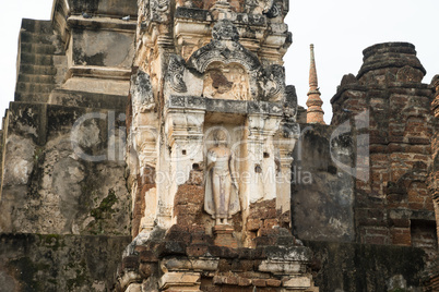 ruins in the historical park in sukhothai