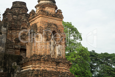 ruins in the historical park in sukhothai