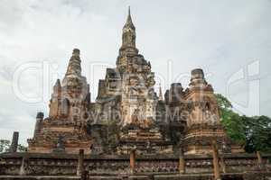 ruins in the historical park in sukhothai