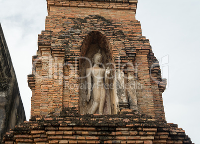 ruins in the historical park in sukhothai