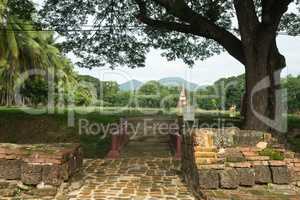 bridge in the historical park in sukhothai