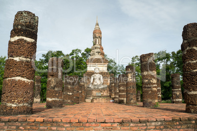 ruins in the historical park in sukhothai