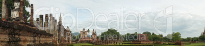 ruins in the historical park in sukhothai