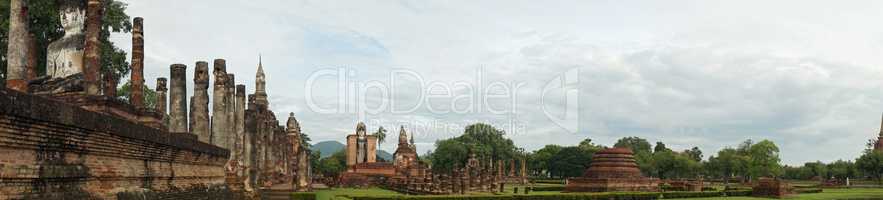 ruins in the historical park in sukhothai