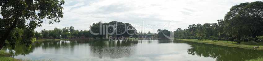 ruins in the historical park in sukhothai