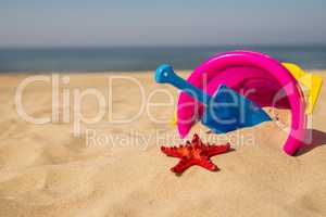 toys on a sunny beach