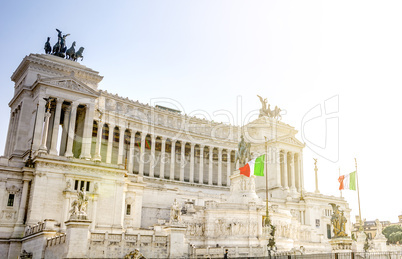 The Vittoriano national italian monument in Rome