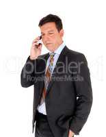 Business man talking on the smartphone