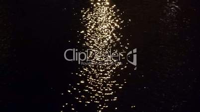 Moon Light In Dark Water Background