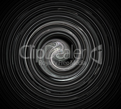 image of one Digital Fractal on Black Color