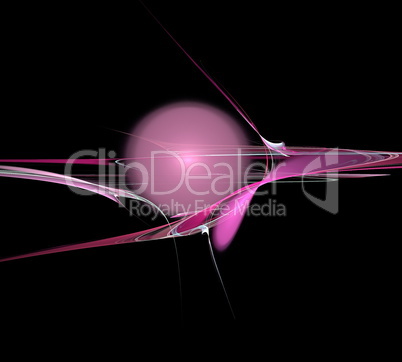image of one Digital Fractal on Black Color image of one Digital Fractal on Black Color