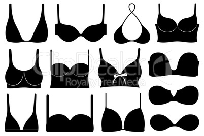 Set of different bras