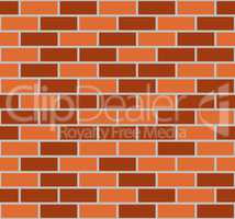 Illustration of brown seamless brick wall