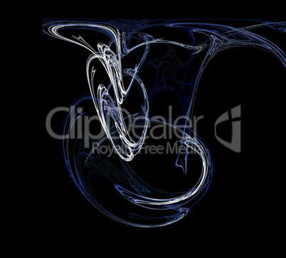 image of one Digital Fractal on Black Color image of one Digital Fractal on Black Color