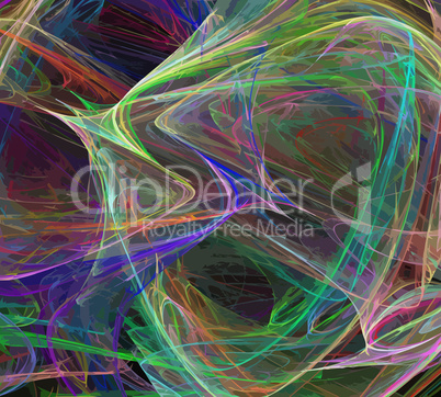 image of one Digital Fractal on Black Color image of one Digital Fractal on Black Color