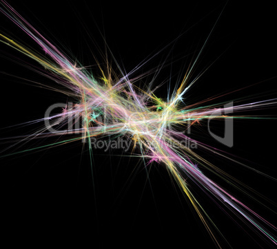image of one Digital Fractal on Black Color image of one Digital Fractal on Black Color