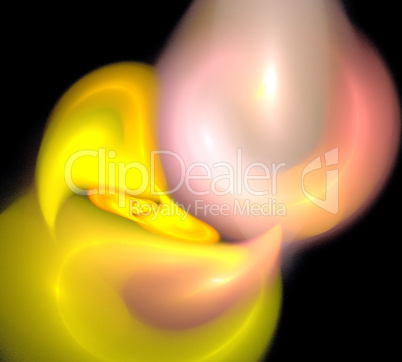 image of one Digital Fractal on Black Color image of one Digital Fractal on Black Color