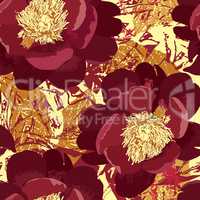 Floral seamless pattern. Flower rose background. Garden blossom
