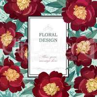 Floral background. Flower bouquet cover. Greeting card wallpaper