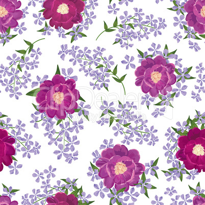 Floral seamless pattern. Flower background. Flourish spring garden