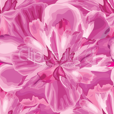 Macro flower bloom seamless pattern. Floral petal background
