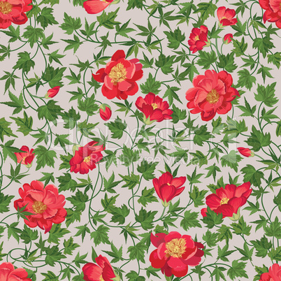 Floral seamless pattern. Flower background. Flourish garden texture