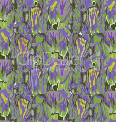 Abstract splash floral seamless pattern. Spotted nature texture