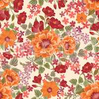 Floral seamless pattern. Flower bouquet background.