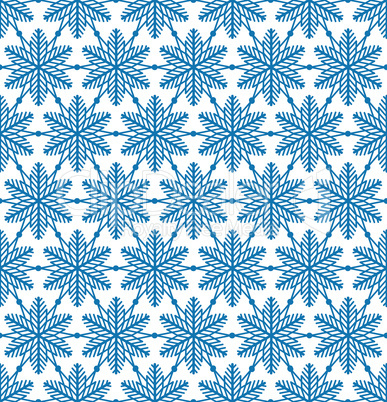 Snowflake tile pattern Winter holiday ornament Geometric texture