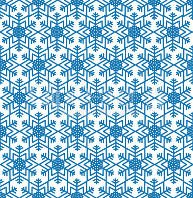 Snowflake tile pattern Winter holiday ornament Geometric texture