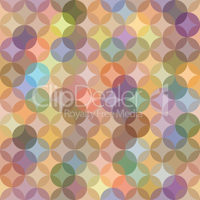 Abstract seamless pattern with circular ornament