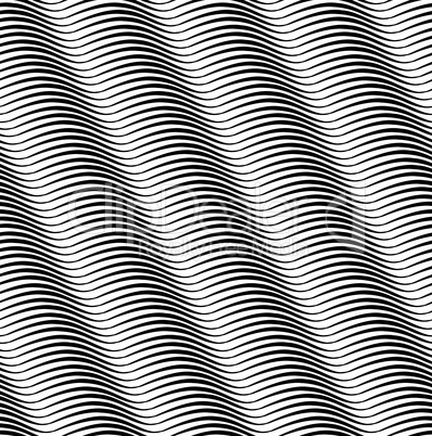 Abstract geometric wave pattern. Sripe wavy line texture
