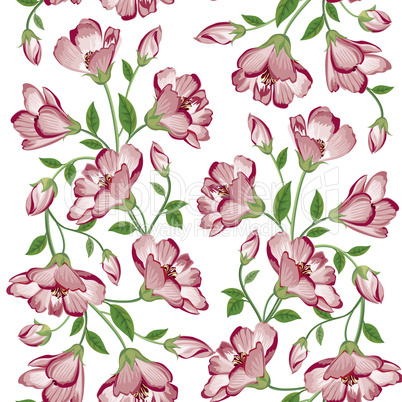 Floral seamless background. Flower bouquet background