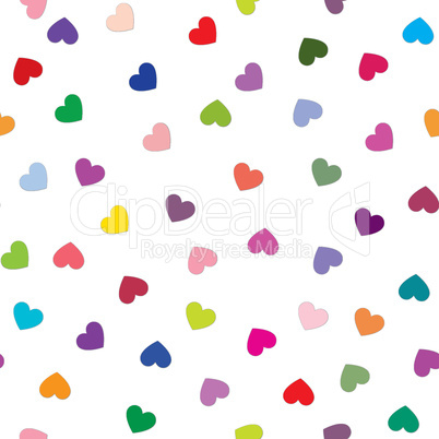 Love heart background. Romantic holiday seamless pattern